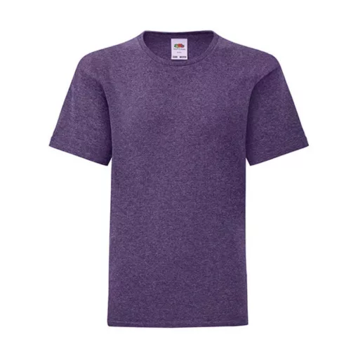 Gyerek rövid ujjú póló Fruit of the Loom Kids' Iconic 150 T -116 (5-6), Heather lila