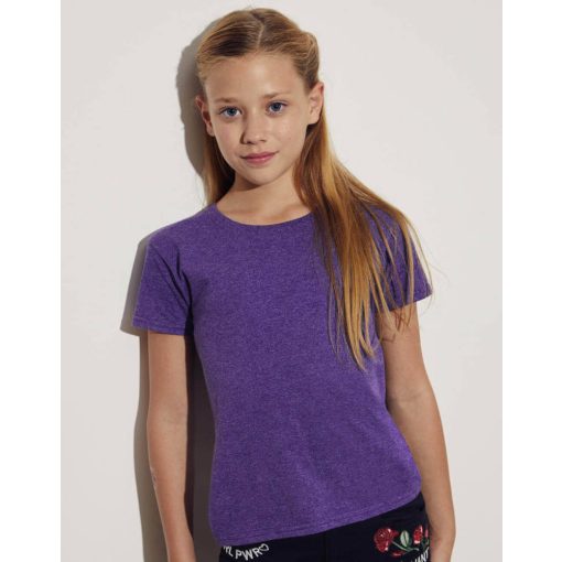 Gyerek rövid ujjú póló Fruit of the Loom Girls\' Iconic 150 T