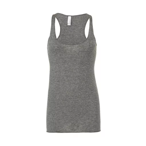 Női ujjatlan póló Bella Canvas Triblend Racerback Tank Top L, Szürke Triblend