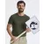 Férfi rövid ujjú organikus póló Russell Europe Men\'s Pure Organic Tee S, Konvoj szürke