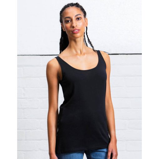 Női ujjatlan póló Mantis Women's Long Length Vest - XS, Fekete
