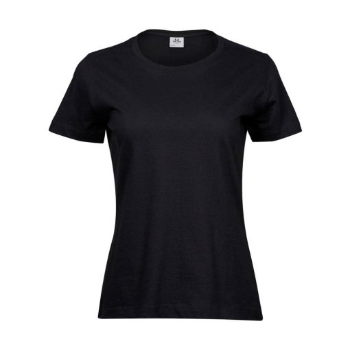 Női rövid ujjú póló Tee Jays Ladies' Sof Tee -S, Fekete