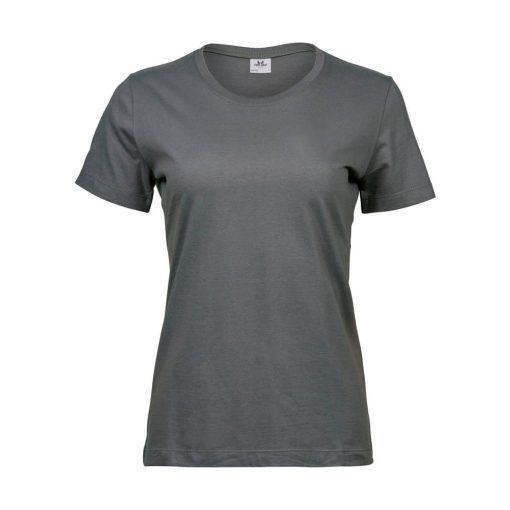 Női rövid ujjú póló Tee Jays Ladies' Sof Tee -XL, Por szürke