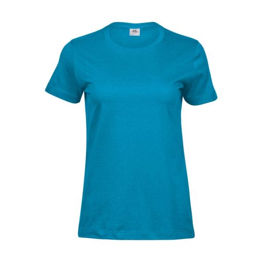 Női rövid ujjú póló Tee Jays Ladies' Sof Tee -S, Azur kék