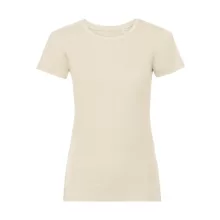 Női rövid ujjú organikus póló Russell Europe Ladies Pure Organic Tee L, Naturál