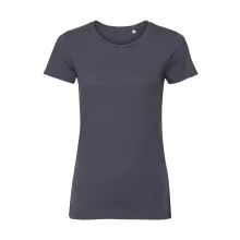 Női rövid ujjú organikus póló Russell Europe Ladies Pure Organic Tee XS, Konvoj szürke