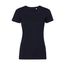 Női rövid ujjú organikus póló Russell Europe Ladies Pure Organic Tee 2XL, Sötétkék (navy)