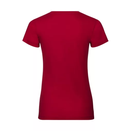 Női rövid ujjú organikus póló Russell Europe Ladies Pure Organic Tee M, Piros