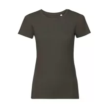 Női rövid ujjú organikus póló Russell Europe Ladies Pure Organic Tee M, Sötét oliva zöld