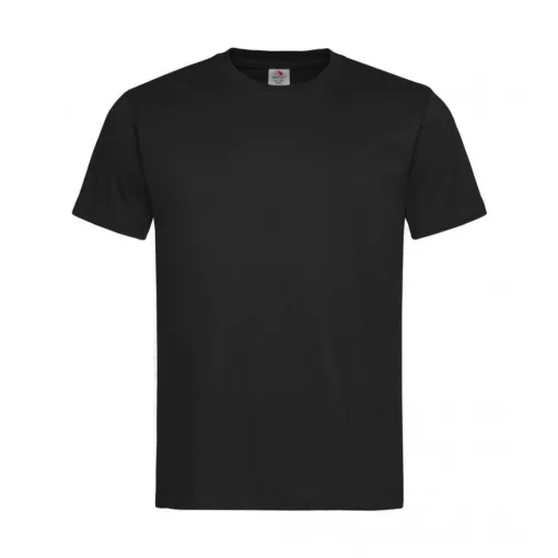 Férfi rövid ujjú organikus póló Stedman Classic-T Organic Unisex Crew Neck S, Opál fekete