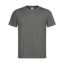 Férfi rövid ujjú organikus póló Stedman Classic-T Organic Unisex Crew Neck 2XS, Igazi szürke