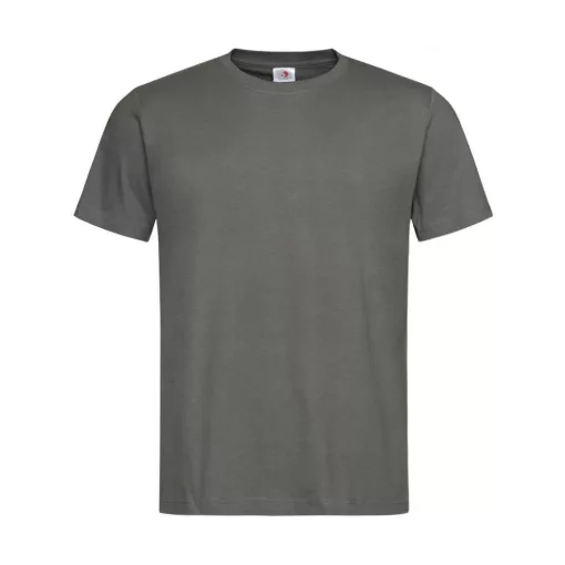 Férfi rövid ujjú organikus póló Stedman Classic-T Organic Unisex Crew Neck M, Igazi szürke