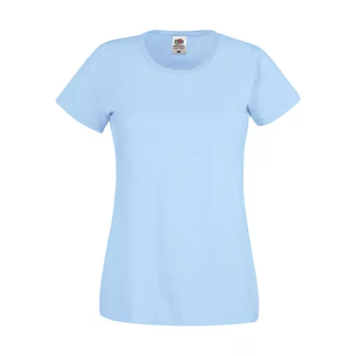 Női póló  Rövid ujjú Fruit of the Loom Original T Lady-Fit   Fekete   urespolo.hu