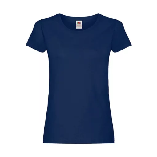 Női póló  Rövid ujjú Fruit of the Loom Original T Lady-Fit   Sötétkék (navy)   urespolo.hu