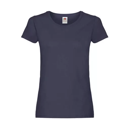 Női póló  Rövid ujjú Fruit of the Loom Original T Lady-Fit   Mély sötétkék (navy)   urespolo.hu