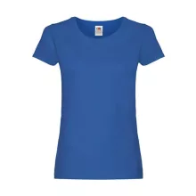 Női póló  Rövid ujjú Fruit of the Loom Original T Lady-Fit   Királykék   urespolo.hu