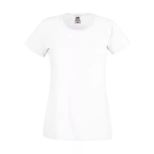 Női póló  Rövid ujjú Fruit of the Loom Original T Lady-Fit   Ég kék   urespolo.hu