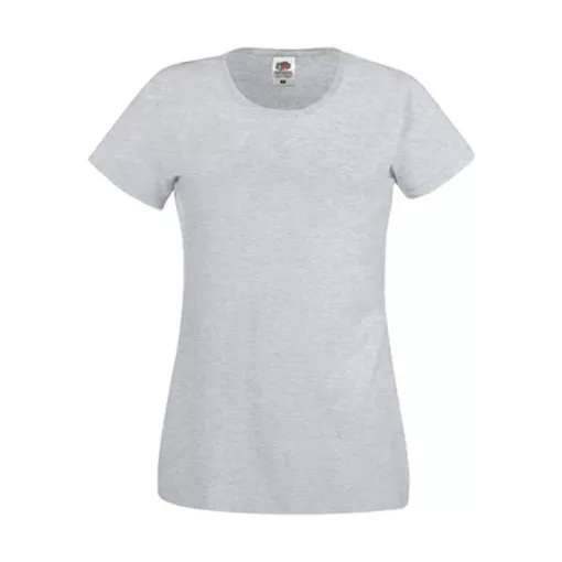 Női póló  Rövid ujjú Fruit of the Loom Original T Lady-Fit   Ég kék   urespolo.hu