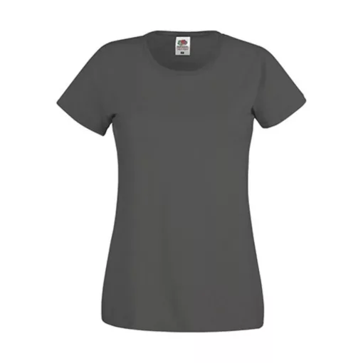 Női póló  Rövid ujjú Fruit of the Loom Original T Lady-Fit   Ég kék   urespolo.hu