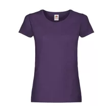 Női póló  Rövid ujjú Fruit of the Loom Original T Lady-Fit   Lila   urespolo.hu