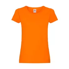 Női póló  Rövid ujjú Fruit of the Loom Original T Lady-Fit   Narancssárga   urespolo.hu