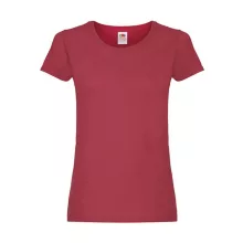 Női póló  Rövid ujjú Fruit of the Loom Original T Lady-Fit   Heather téglavörös   urespolo.hu