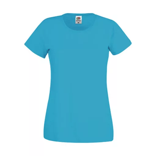 Női póló  Rövid ujjú Fruit of the Loom Original T Lady-Fit   Fuchsia   urespolo.hu