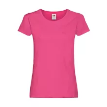 Női póló  Rövid ujjú Fruit of the Loom Original T Lady-Fit   Fuchsia   urespolo.hu