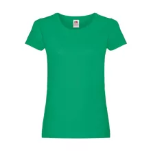 Női póló  Rövid ujjú Fruit of the Loom Original T Lady-Fit   Kelly zöld   urespolo.hu