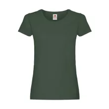 Női póló  Rövid ujjú Fruit of the Loom Original T Lady-Fit   Sötétzöld   urespolo.hu