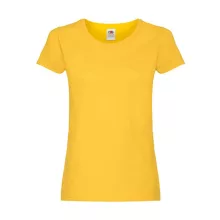 Női póló  Rövid ujjú Fruit of the Loom Original T Lady-Fit   Napraforgó sárga   urespolo.hu