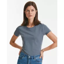 Női rövid ujjú organikus póló Russell Europe Ladies\' Pure Organic Heavy Tee L, Fekete