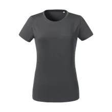 Női rövid ujjú organikus póló Russell Europe Ladies' Pure Organic Heavy Tee L, Konvoj szürke