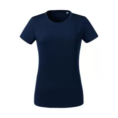 Női rövid ujjú organikus póló Russell Europe Ladies' Pure Organic Heavy Tee XS, Sötétkék (navy)