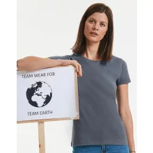 Női rövid ujjú organikus póló Russell Europe Ladies\' Pure Organic Heavy Tee M, Sötétkék (navy)