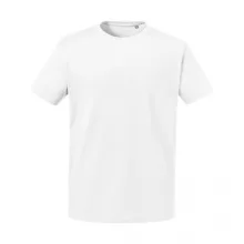 Férfi rövid ujjú organikus póló Russell Europe Men's Pure Organic Heavy Tee XL, Fehér