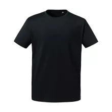 Férfi rövid ujjú organikus póló Russell Europe Men's Pure Organic Heavy Tee XS, Fekete