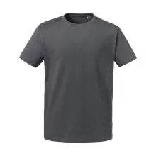 Férfi rövid ujjú organikus póló Russell Europe Men's Pure Organic Heavy Tee M, Konvoj szürke