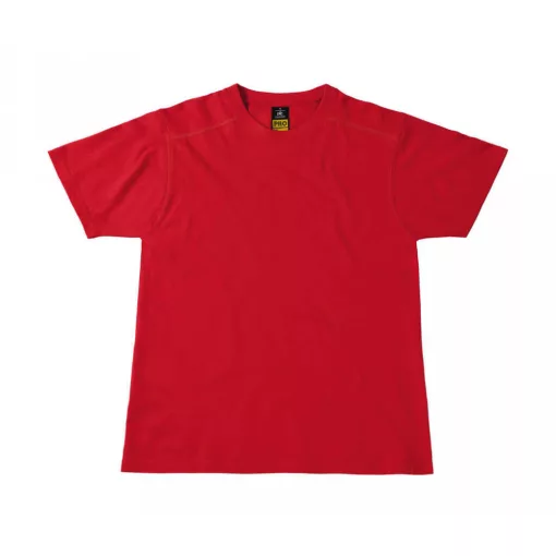 Uniszex rövid ujjú póló munkaruha B and C Perfect Pro Workwear T-Shirt M, Piros