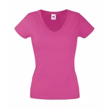 Női póló  Csapott ujjú Fruit of the Loom Valueweight V-Neck T Lady-Fit   Fehér   urespolo.hu