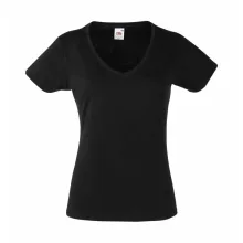 Női póló  Csapott ujjú Fruit of the Loom Valueweight V-Neck T Lady-Fit   Fuchsia   urespolo.hu
