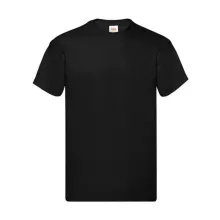 Férfi póló  Rövid ujjú Fruit of the Loom Original Full Cut T-Shirt   Fekete   urespolo.hu