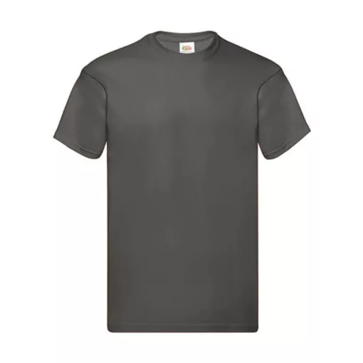 Férfi póló  Rövid ujjú Fruit of the Loom Original Full Cut T-Shirt   Világos grafitszürke   ure