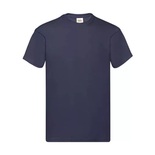 Férfi póló  Rövid ujjú Fruit of the Loom Original Full Cut T-Shirt   Mély sötétkék (navy)   ure