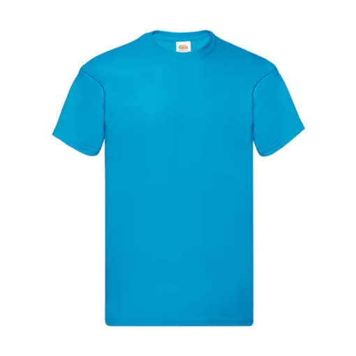 Férfi póló  Rövid ujjú Fruit of the Loom Original Full Cut T-Shirt   Azur kék   urespolo.hu