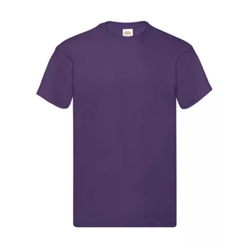 Férfi póló  Rövid ujjú Fruit of the Loom Original Full Cut T-Shirt   Lila   urespolo.hu