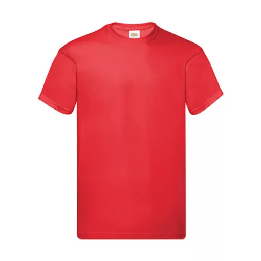Férfi póló  Rövid ujjú Fruit of the Loom Original Full Cut T-Shirt   Piros   urespolo.hu