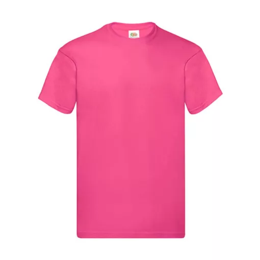 Férfi póló  Rövid ujjú Fruit of the Loom Original Full Cut T-Shirt   Fuchsia   urespolo.hu