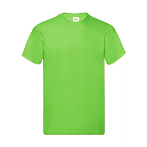 Férfi póló  Rövid ujjú Fruit of the Loom Original Full Cut T-Shirt   Lime zöld   urespolo.hu