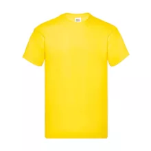 Férfi póló  Rövid ujjú Fruit of the Loom Original Full Cut T-Shirt   Sárga   urespolo.hu